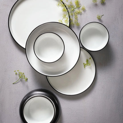 GGM Gastro (12 pcs) Dessert Bowl - Cosmic - Porcelain - 550ml - Ø 160mm - Black