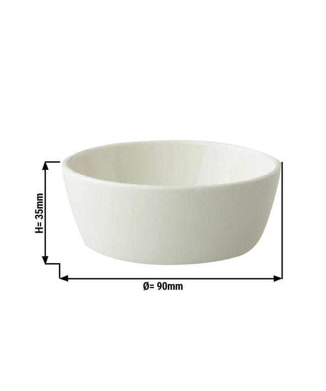 GGM Gastro (12 pcs) Dessert Bowl - Lux - Porcelain - Ø 90mm - Ivory