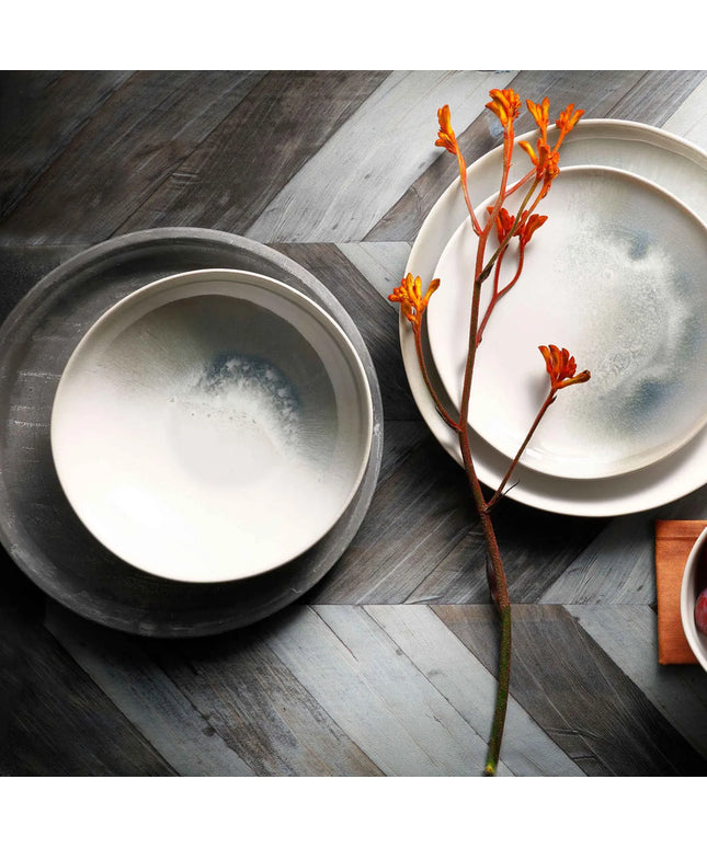 GGM Gastro (12 pcs) Dessert Bowl - Nordic - Stoneware - 900ml - round - Ø 150mm - Green/White