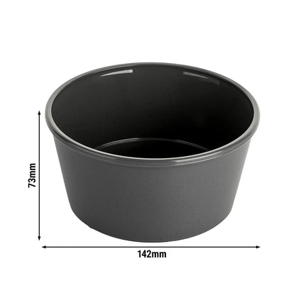 GGM Gastro (12 pcs) Dessert Bowl - Plastic - 700ml - round - Ø 142mm - Grey