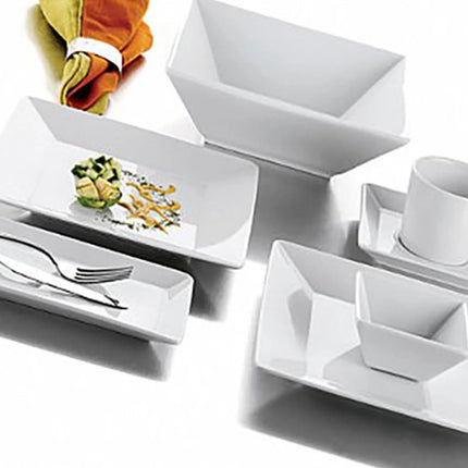 GGM Gastro (12 pcs) Dessert Bowl - Porcelain - square - 215x215mm - White