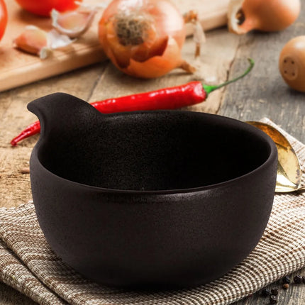 GGM Gastro (12 pcs) Dessert Bowl - Universe - Porcelain - 240ml - round - Ø 100mm - Black