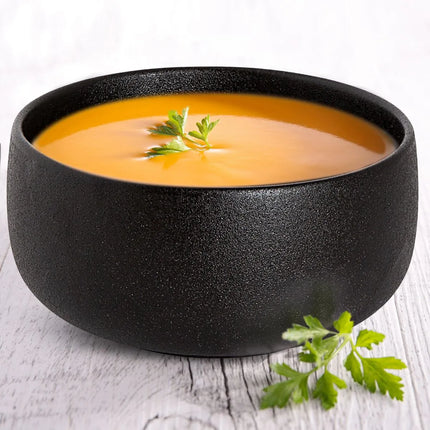 GGM Gastro (12 pcs) Dessert Bowl - Universe - Porcelain - 450ml - round - Ø 110mm - Depth: 55mm - Black