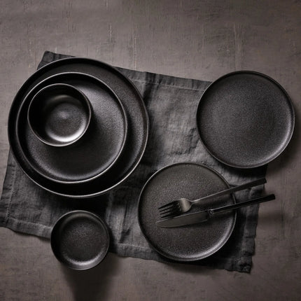 GGM Gastro (12 pcs) Dessert Bowl - Universe - Porcelain - 450ml - round - Ø 110mm - Depth: 55mm - Black