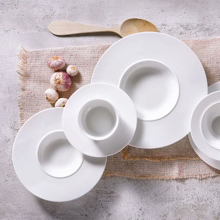 GGM Gastro (12 pcs) Dessert Bowl - White Delight - Porcelain - 80ml - round - Ø 60mm - White