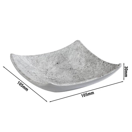 GGM Gastro (12 pcs) Dipping Pot - ELEMENT - Melamine - 40ml - 105x105mm - Grey