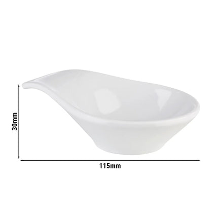 GGM Gastro (12 pcs) Dipping Pot - FRIENDLY - PET - 60ml - 115x75mm - White