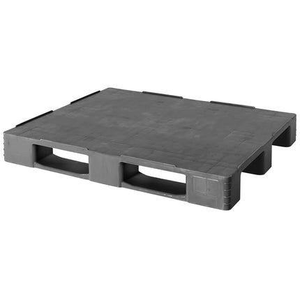 GGM Gastro (12 pcs) - Euro Pallet 1200x800mm - Hygienic Recycled Plastic - Load Capacity: 650kg - Dark Grey