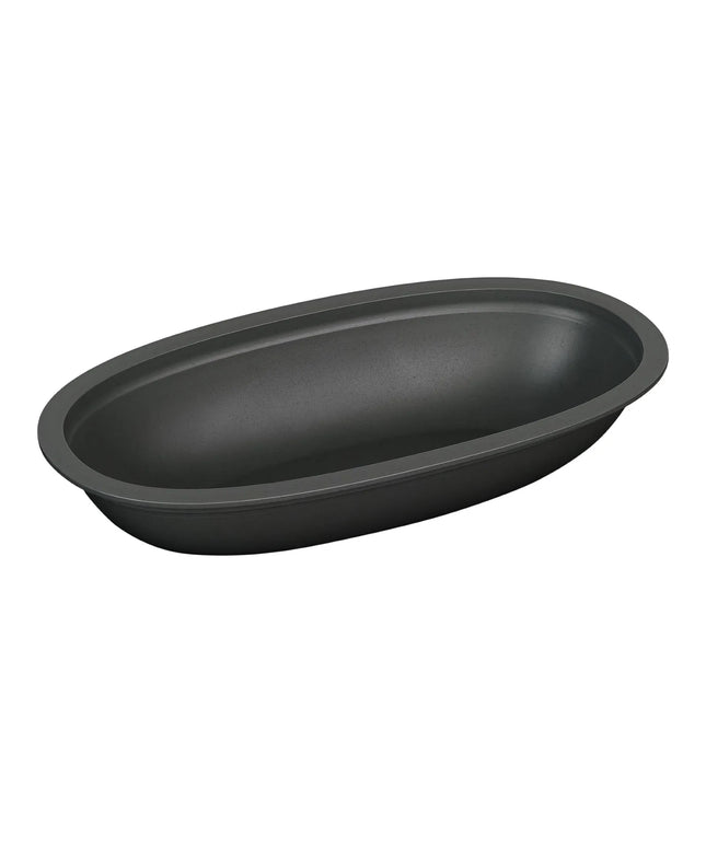 GGM Gastro (12 pcs) Food Lidding Tray - 500ml - Oval - Grey