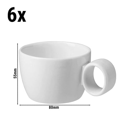 GGM Gastro (12 pcs) LUX | Coffee Cup Maastricht - 160ml - Ivory