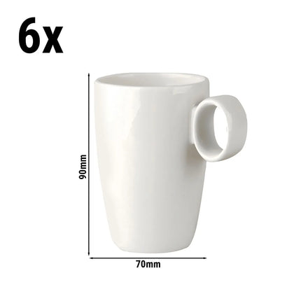 GGM Gastro (12 pcs) LUX | Coffee Cup Maastricht - 210ml - Ivory