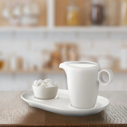 GGM Gastro (12 pcs) LUX - Milk & sugar tray - 215x140mm - Ivory
