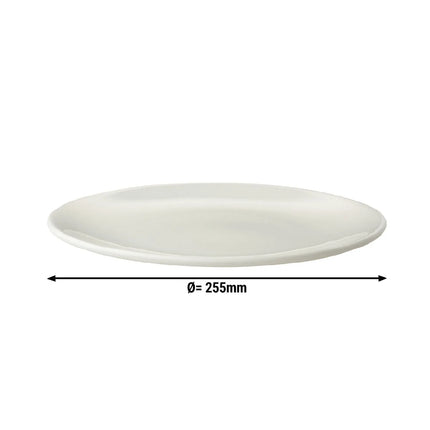GGM Gastro (12 pcs) LUX | Plate - flat - Porcelain - Ø255mm - Ivory