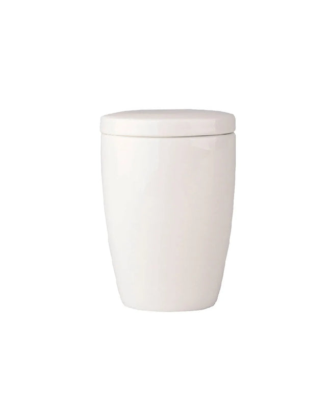 GGM Gastro (12 pcs) LUX | Sugar Bowl - Maastricht - Porcelain - Ø 70mm - Height: 100mm - with Lid - Ivory
