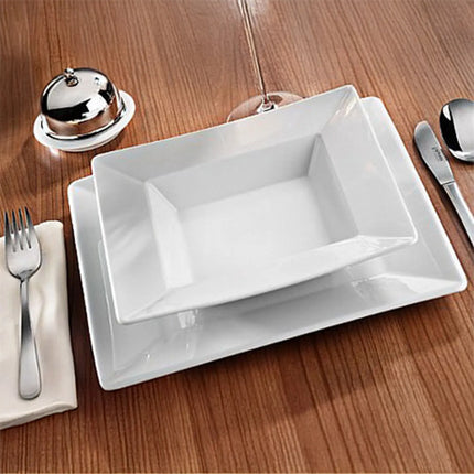 GGM Gastro (12 pcs) MAYA | Deep Plate - square - Porcelain - 210x210mm - White