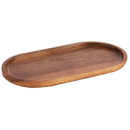 GGM Gastro (12 pcs) Milk and Sugar Set - 350ml - Wooden stand - Stainless steel; Acacia wood stand - Black