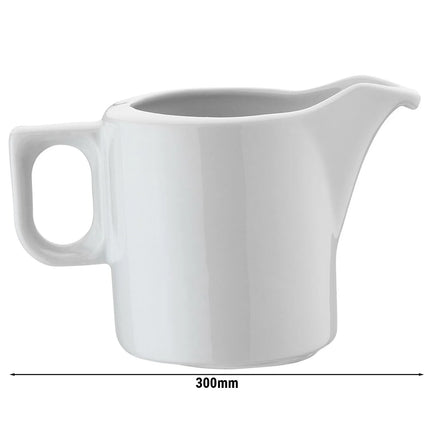 GGM Gastro (12 pcs) MIX & MATCH - Milk Jug - 12-piece set - 125ml - Porcelain - White - CE‑stamped