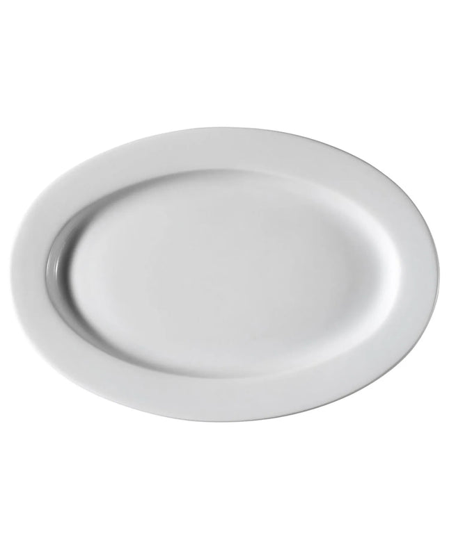 GGM Gastro (12 pcs) PERA | Kebab Platter - oval - Porcelain - 350x350mm - White