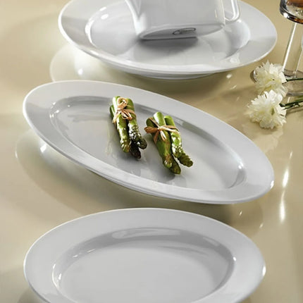 GGM Gastro (12 pcs) PERA | Platter - oval - Porcelain - 280x210mm - White