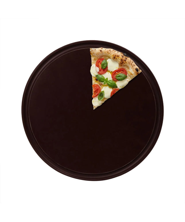 GGM Gastro (12 pcs) Pizza Plate - flat - Polyethylene - Ø300mm - Brown