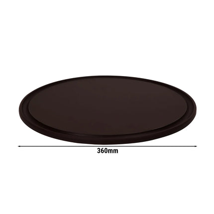 GGM Gastro (12 pcs) Pizza Plate - flat - Polyethylene - Ø360mm - Brown