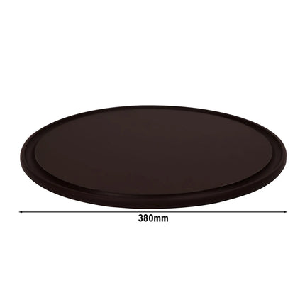 GGM Gastro (12 pcs) Pizza Plate - flat - Polyethylene - Ø380mm - Brown