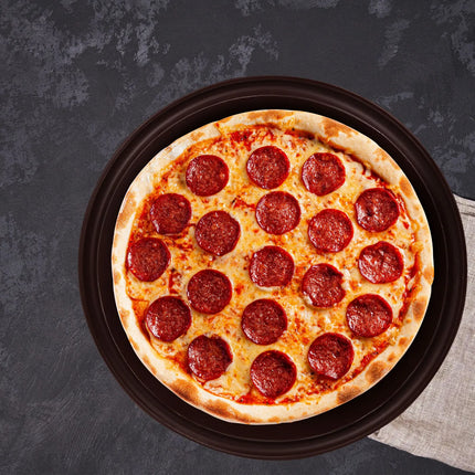 GGM Gastro (12 pcs) Pizza Plate - Polyethylene - Ø400mm - Brown