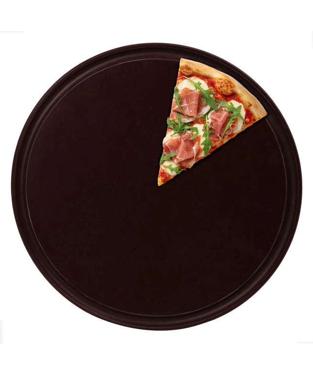 GGM Gastro (12 pcs) Pizza Plate - Polyethylene - Ø420mm - Brown