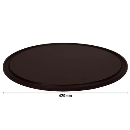 GGM Gastro (12 pcs) Pizza Plate - Polyethylene - Ø420mm - Brown