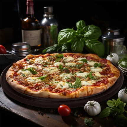 GGM Gastro (12 pcs) Pizza Plate - Polyethylene - Ø420mm - Brown