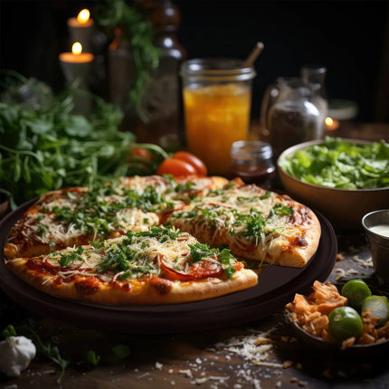 GGM Gastro (12 pcs) Pizza Plate - Polyethylene - Ø420mm - Brown