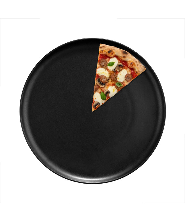 GGM Gastro (12 pcs) Pizza Plate - Porcelain - Ø310mm - Black