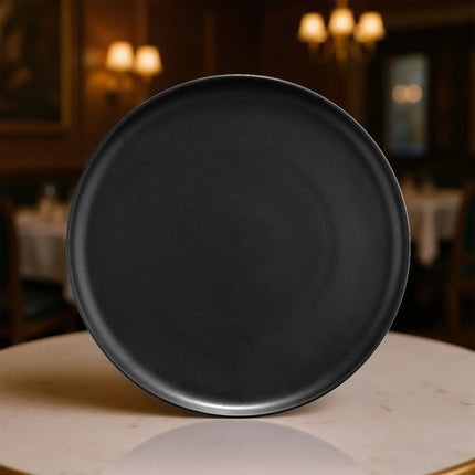 GGM Gastro (12 pcs) Pizza Plate - Porcelain - Ø310mm - Black