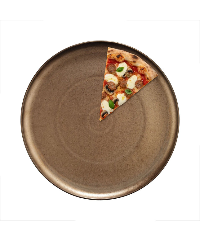 GGM Gastro (12 pcs) Pizza Plate - Porcelain - Ø310mm - Bronze