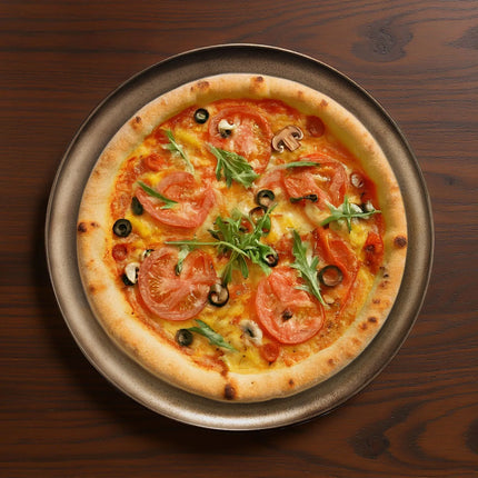 GGM Gastro (12 pcs) Pizza Plate - Porcelain - Ø310mm - Bronze