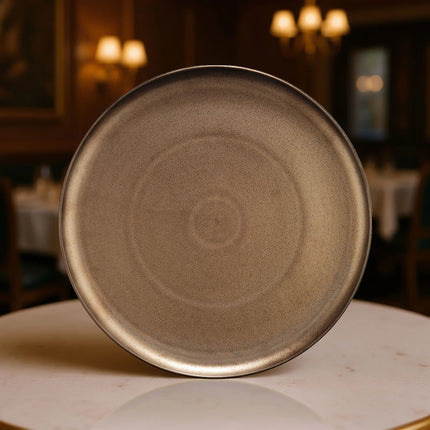 GGM Gastro (12 pcs) Pizza Plate - Porcelain - Ø310mm - Bronze
