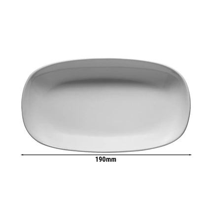 GGM Gastro (12 pcs) Plate - Porcelain - 190x190mm - White