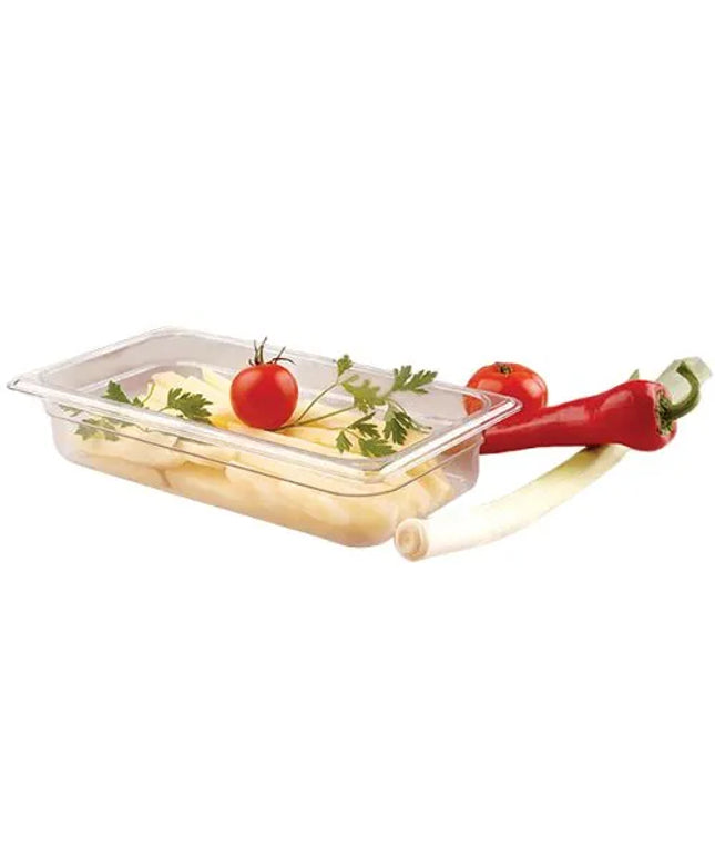 GGM Gastro (12 pcs) Polycarbonate Container GN 1/3 - Clear - 2.4L - Depth: 65mm