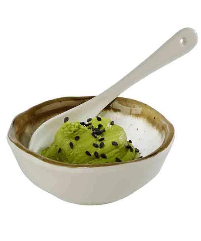 GGM Gastro (12 pcs) Ramekin - STONE ART - Melamine - 70ml - round - Ø80mm - White/Brown