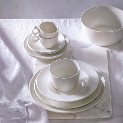 GGM Gastro (12 pcs) Salad Bowl - Lux - Porcelain - 2.0L - round - Ø 210mm - Depth: 100mm - Ivory