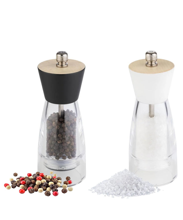 GGM Gastro (12 pcs) Salt & Pepper Mills - FRIDA - Acrylic - Height: 155mm - Clear