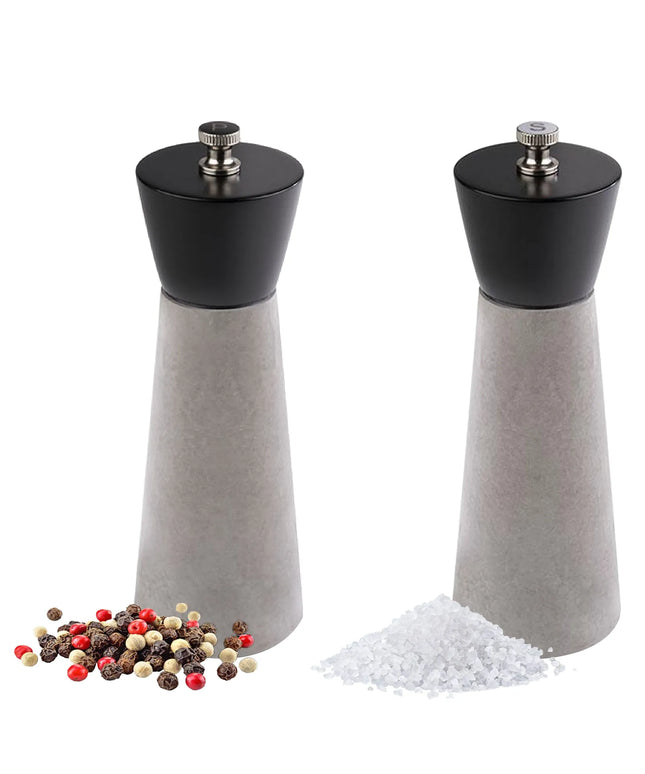 GGM Gastro (12 pcs) Salt & Pepper Mills PREMIUM - ELEMENT - Concrete - Height: 180mm - Grey