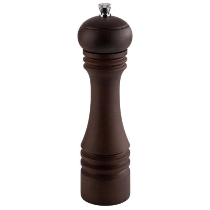 GGM Gastro (12 pcs) Salt & Pepper Mills PREMIUM - ETERNAL - Beech Wood - Height: 230mm - Dark Brown