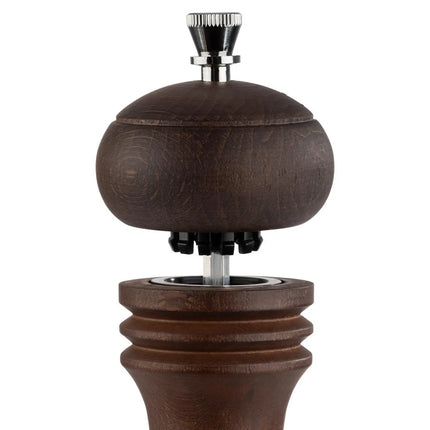 GGM Gastro (12 pcs) Salt & Pepper Mills PREMIUM - ETERNAL - Beech Wood - Height: 155mm - Dark Brown