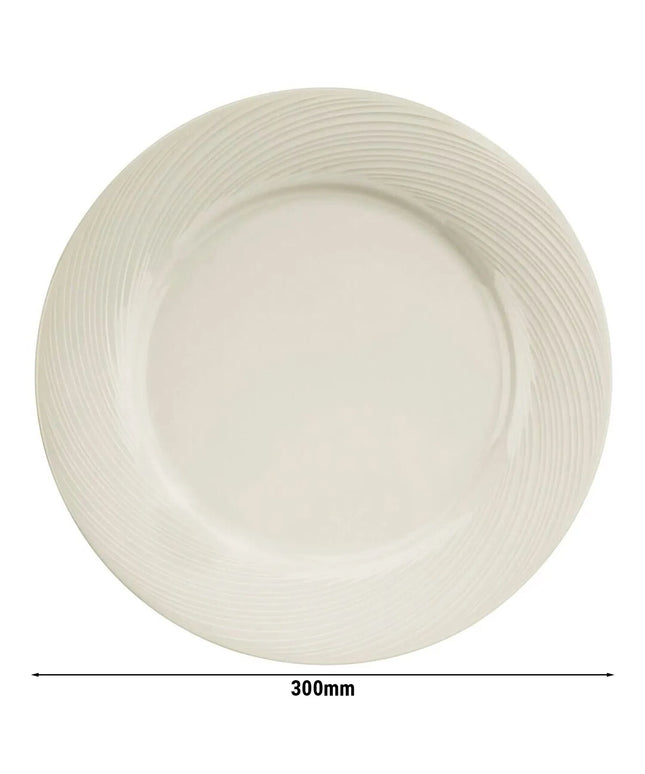 GGM Gastro (12 pcs) SEMPRE | Plate - Porcelain - Ø300mm - Cream