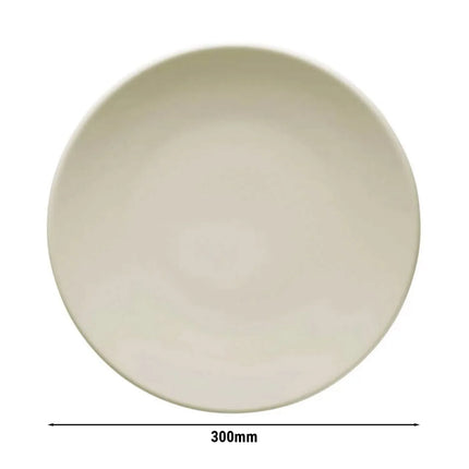 GGM Gastro (12 pcs) TEOS | Plate - flat - Porcelain - Ø300mm - Cream