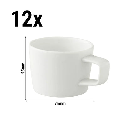 GGM Gastro (12 pcs) WHITE DELIGHT | Coffee Cup White Delight - 150ml - White