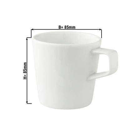 GGM Gastro (12 pcs) WHITE DELIGHT | Coffee Cup White Delight - 250ml - White