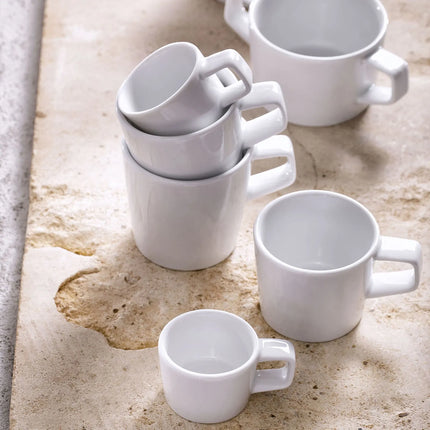 GGM Gastro (12 pcs) WHITE DELIGHT | Espresso Cup - 70ml - White