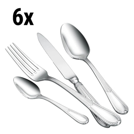 GGM Gastro (144 pcs) Cutlery set Enzo - 18/10 stainless steel - 144-piece set - For 36 people
